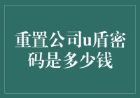 重置公司U盾密码收费情况解析与建议